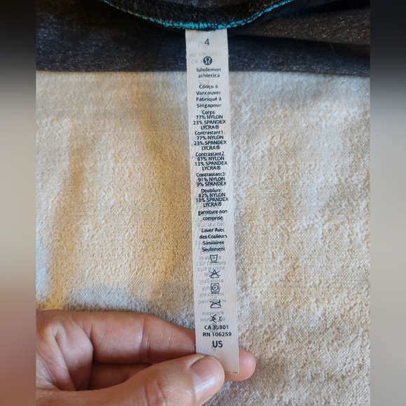 Lululemon High Waist Women's Crop Pants/Capri - US Size 4 - Great Condition! - Picture 4 of 5